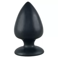 Большая чёрная анальная втулка Black Velvet Extra XL - 14 см черный 