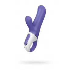 Фиолетовый вибратор Satisfyer Magic Bunny с клиторальным отростком - 17,6 см фиолетовый 