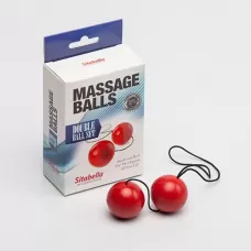 Красные массажные вагинальные шарики красный 