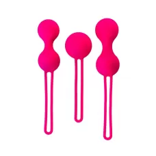 Набор вагинальных шариков различной формы и размера розовый 