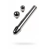 Анальный душ с тремя насадками серебристый 