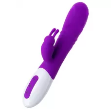 Фиолетовый вибратор JOS TATY с пульсирующими шариками - 21,5 см фиолетовый 
