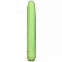 Зелёный биоразлагаемый вибратор Eco - 17,8 см зеленый 