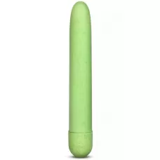 Зелёный биоразлагаемый вибратор Eco - 17,8 см зеленый 