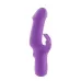 Фиолетовый вибратор с клиторальным отростком MATES FANTASY RECHARGE VIBRATOR - 17 см фиолетовый 