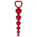 Бордовая анальная цепочка Love Beam - 19 см бордовый 
