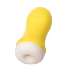 Мастурбатор-анус A-Toys в желтой колбе телесный 