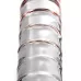 Стеклянный стимулятор с ручкой-шаром и цветными пупырышками - 22 см прозрачный 