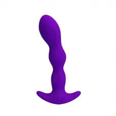 Фиолетовый анальный стимулятор простаты с вибрацией Yale - 14,5 см фиолетовый 
