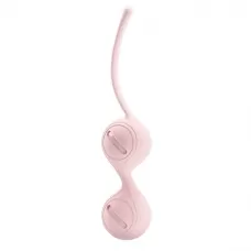 Нежно-розовые вагинальные шарики на сцепке Kegel Tighten Up I нежно-розовый 