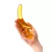 Жёлтый стимулятор-банан из стекла - 17,5 см желтый 