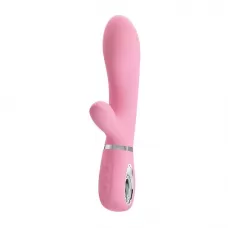 Нежно-розовый вибратор-кролик Thomas с мягкой головкой - 20,5 см нежно-розовый 