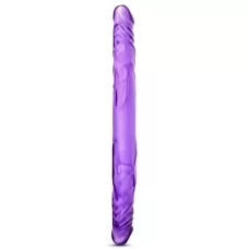 Фиолетовый двусторонний фаллоимитатор 14 Inch Double Dildo - 35 см фиолетовый 