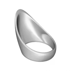 Малое каплевидное эрекционное кольцо TEARDROP COCKRING серебристый 