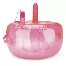 Розовая надувная подушка для секса в вибратором розовый 
