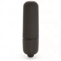 Черная вибропуля X-Basic Bullet Mini One Speed - 5,9 см черный 