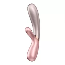 Нежно-розовый вибратор-кролик Hot Lover с возможностью управления через приложение - 19,3 см нежно-розовый 