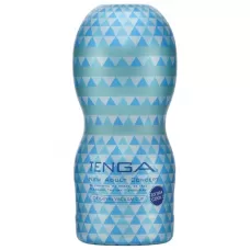 Мастурбатор с охлаждающей смазкой TENGA Original Vacuum Cup Extra Cool нежно-голубой 