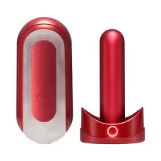 Красный мастурбатор Flip Zero Red   Warmer с подогревом красный 