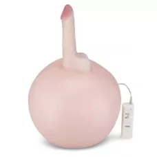 Надувной секс-мяч с реалистичным вибратором телесный 