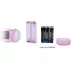 Розовый вибратор с анальным и клиторальным отростками Intimate Tease - 22 см розовый 