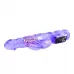 Фиолетовый вибратор-кролик с функцией ротации - 21,5 см фиолетовый 