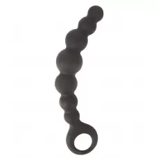 Чёрная анальная цепочка Sex Expert - 15 см черный 
