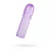 Насадка гелевая фиолетовая с точками, шипами и наплывами - 13,5 см фиолетовый 
