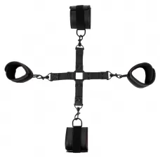 Черный набор крестовой фиксации Bondage Set черный 