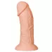 Телесный фаллоимитатор-гигант 9.5 Realistic Curved Dildo - 24 см телесный 