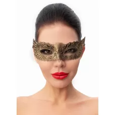 Пикантная золотистая женская карнавальная маска золотистый 