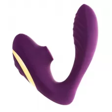 Фиолетовый вибромассажер с двойной стимуляцией Mave фиолетовый 