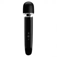 Черный вибратор-жезл Charming Massager Plus - 29 см черный 