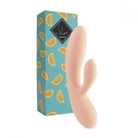 Бежевый вибратор-кролик Lea Rabbit Vibrator - 20,2 см бежевый 