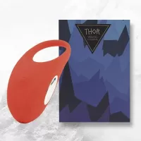 Красное кольцо с вибрацией Thor Cockring красный 