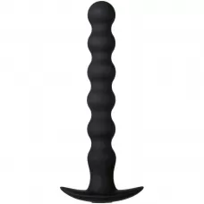 Черный анальный вибростимулятор-елочка Bottoms Up - 19,7 см черный 