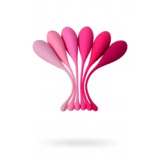 Набор из 6 розовых вагинальных шариков Eromantica K-ROSE розовый 