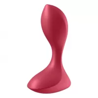 Красный вибромассажёр простаты Satisfyer Backdoor Lover - 14 см красный 