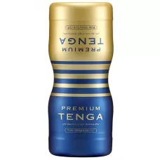 Мастурбатор TENGA Premium Dual Sensation Cup синий 
