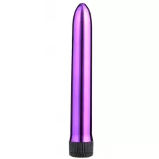 Фиолетовый классический вибратор - 18 см фиолетовый 