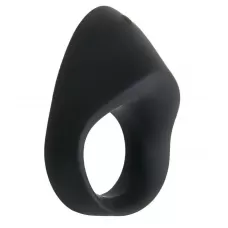 Черное эрекционное кольцо с вибрацией Night Rider черный 