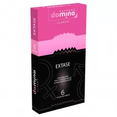 Презервативы с точками и рёбрышками DOMINO Classic Extase - 6 шт  