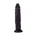 Чёрный фаллоимитатор без мошонки - 19,5 см черный 