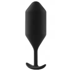Чёрная пробка для ношения B-vibe Snug Plug 5 - 14 см черный 