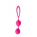 Розовые вагинальные шарики с петлёй Cosmo розовый 
