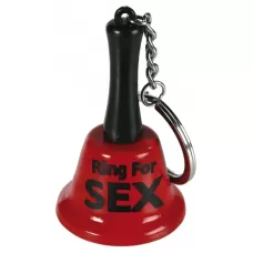 Брелок-колокольчик Ring for Sex красный с черным 
