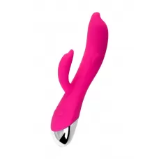 Розовый вибратор-кролик «Дрючка-Удовольствие» - 22 см розовый 