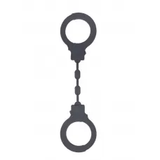 Темно-серые силиконовые наручники темно-серый 