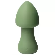 Зеленый перезаряжаемый клиторальный стимулятор-грибочек Parasol Mushroom зеленый 