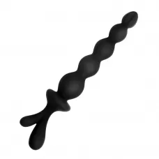 Черная анальная цепочка в форме ёлочки черный 